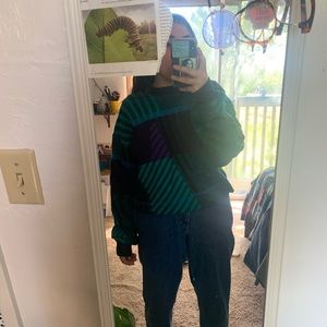 Anchor Blue - retro sweater